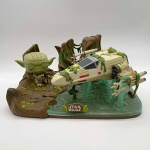 Star Wars Funko Pop Deluxe‎ Yoda Dagobah XWing Fighter Deluxe Figure GUC